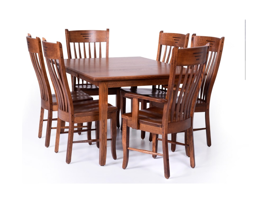 Palettes by Winesburg Classic Shaker Customizable 7 Piece Dining Set